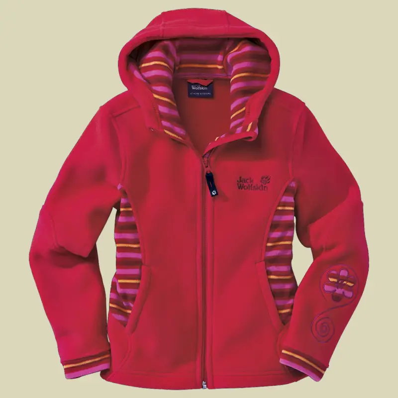 Jack Wolfskin Girls Rainbow Jacket Größe 104 Farbe clear red Begrenztes Angebot
