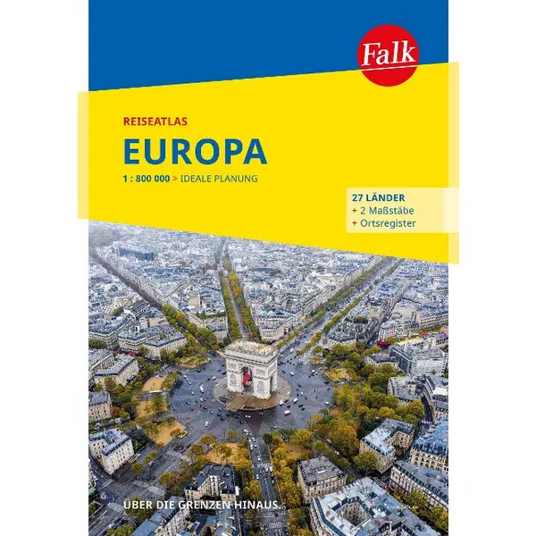 FALK REISEATLAS EUROPA 1:800.000 - Straßenkarte Bestpreis