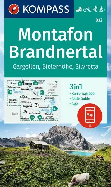 Kompass-Verlag Wanderkarte Montafon Sonderaktion