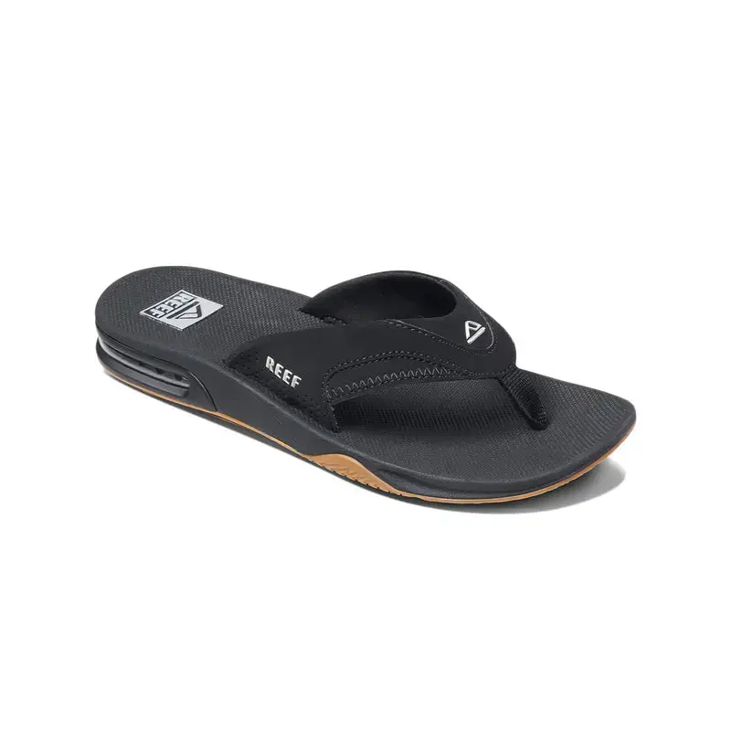 Reef Fanning Black/Silver Sichere Zahlung