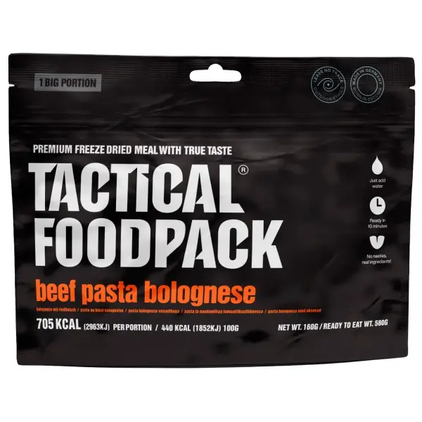 Sofort Bestellen TACTICAL FOODPACK - Beef Pasta Bolognese